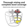 Hamilton Beach 4 Quart Stand Mixer for Kitchen, 7 Speeds, Tilt Head, Dough Hook, Whisk & Flat Beater, White